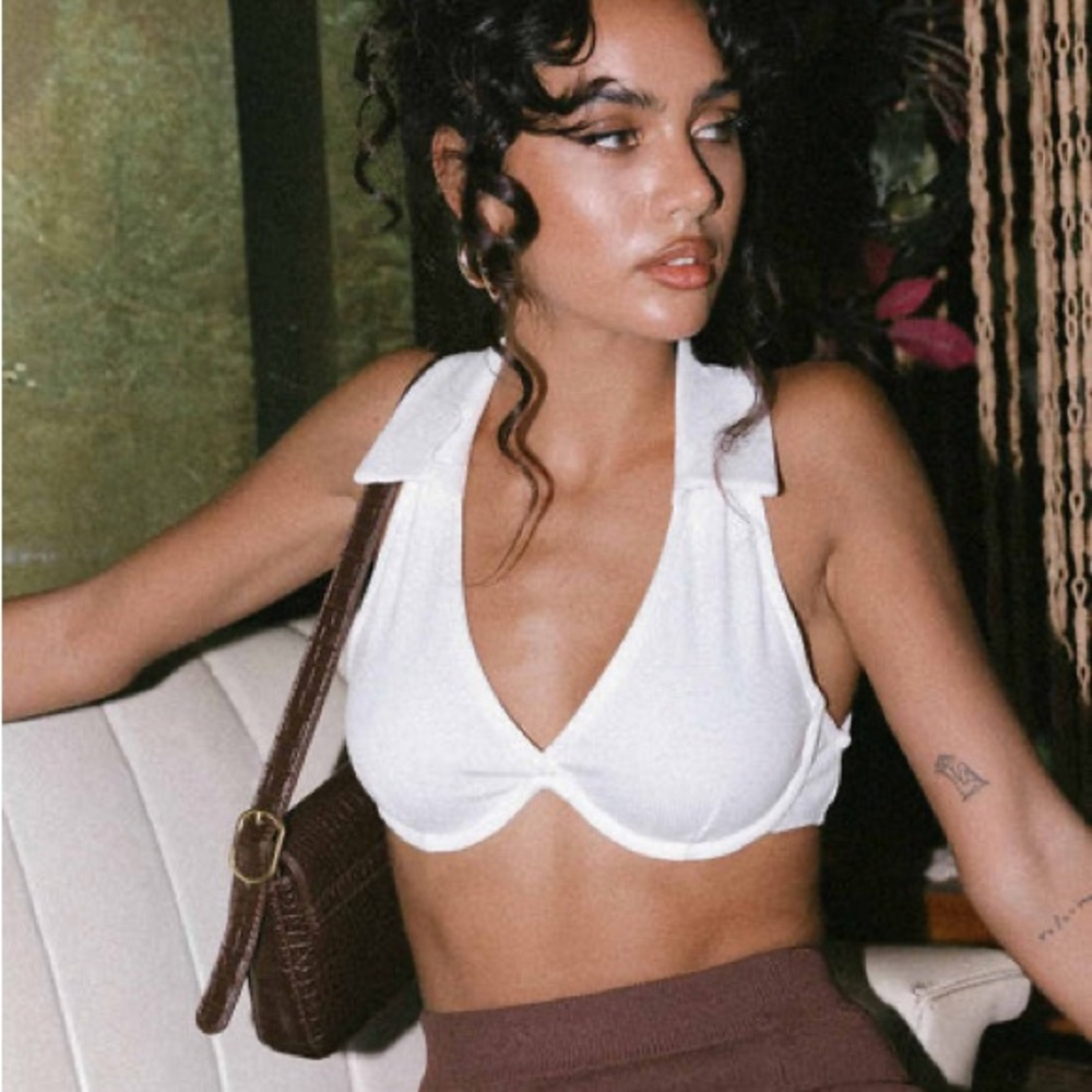 ZURI TOP WHITE - PRINCESS POLLY